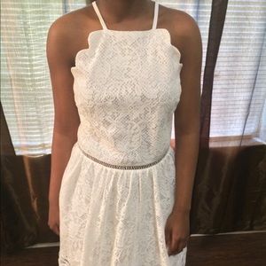 White lace dress